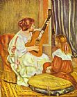 Guitar Lesson by Pierre Auguste Renoir